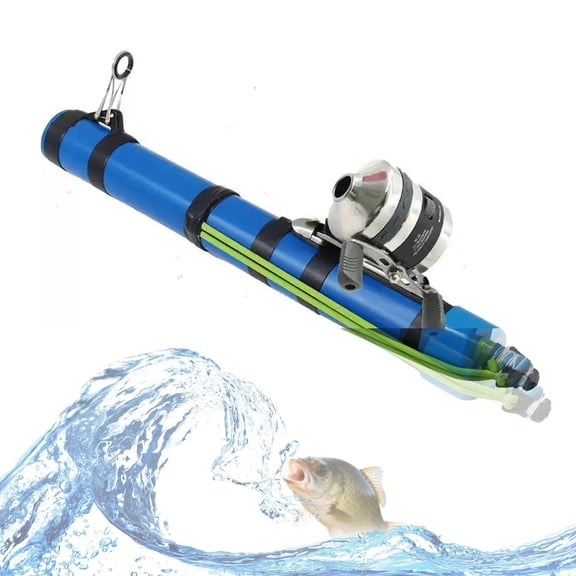 Upgrade Catapult Fishing Rod – Compact Slingshot Fishing Reel, Portable Rocket Launcher Fishing Pole for Outdoor Anglers, Saltwater & Freshwater Travel
