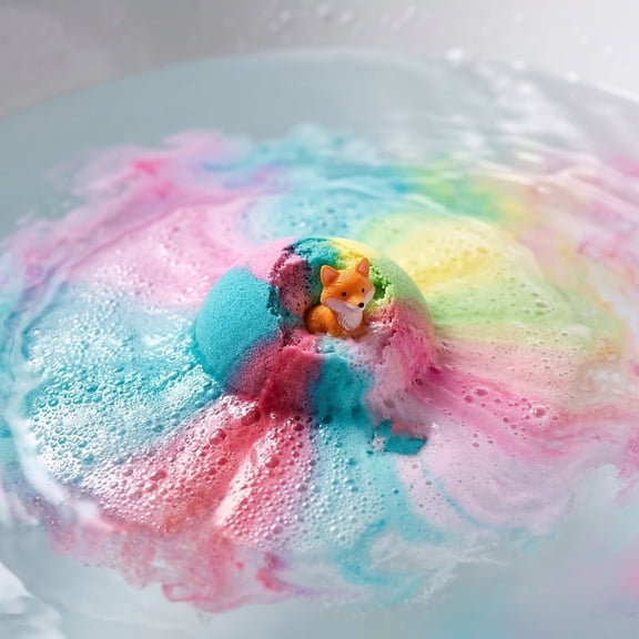 Upgrade Colorful Handmade Bath Bomb Set,Pack with Hidden Surprise Figurines