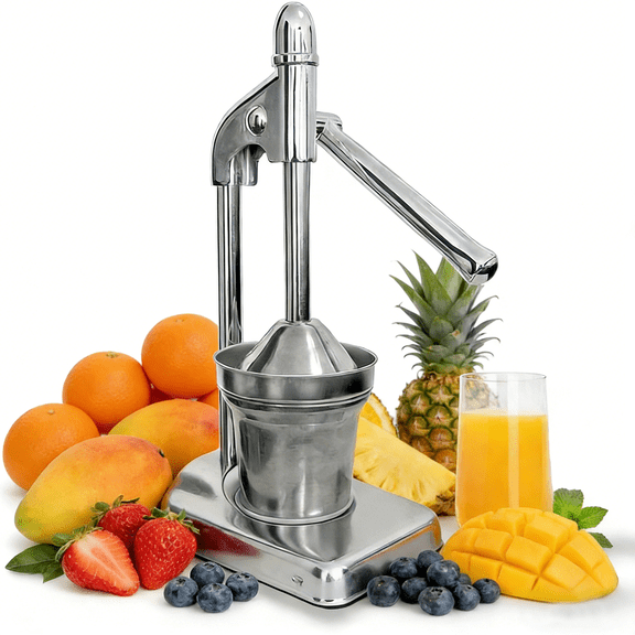 Upgrade Commercial Manual Hand Press Orange Lemon Juicer Fruit Squeezer Press Machine Heavy Duty Stainless Steel Lemon Orange Press