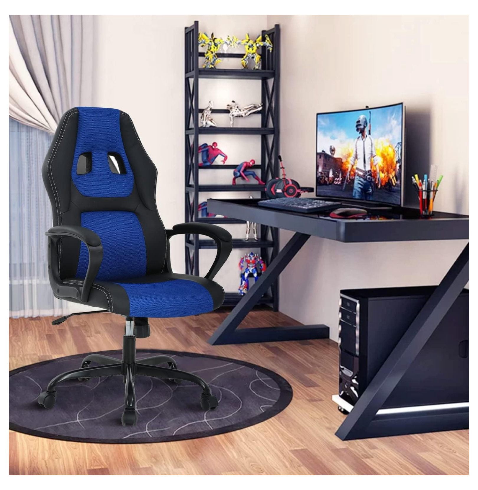 Upgrade Computer Video Game Chairs, High Back Ergonomic Leather Racer ...
