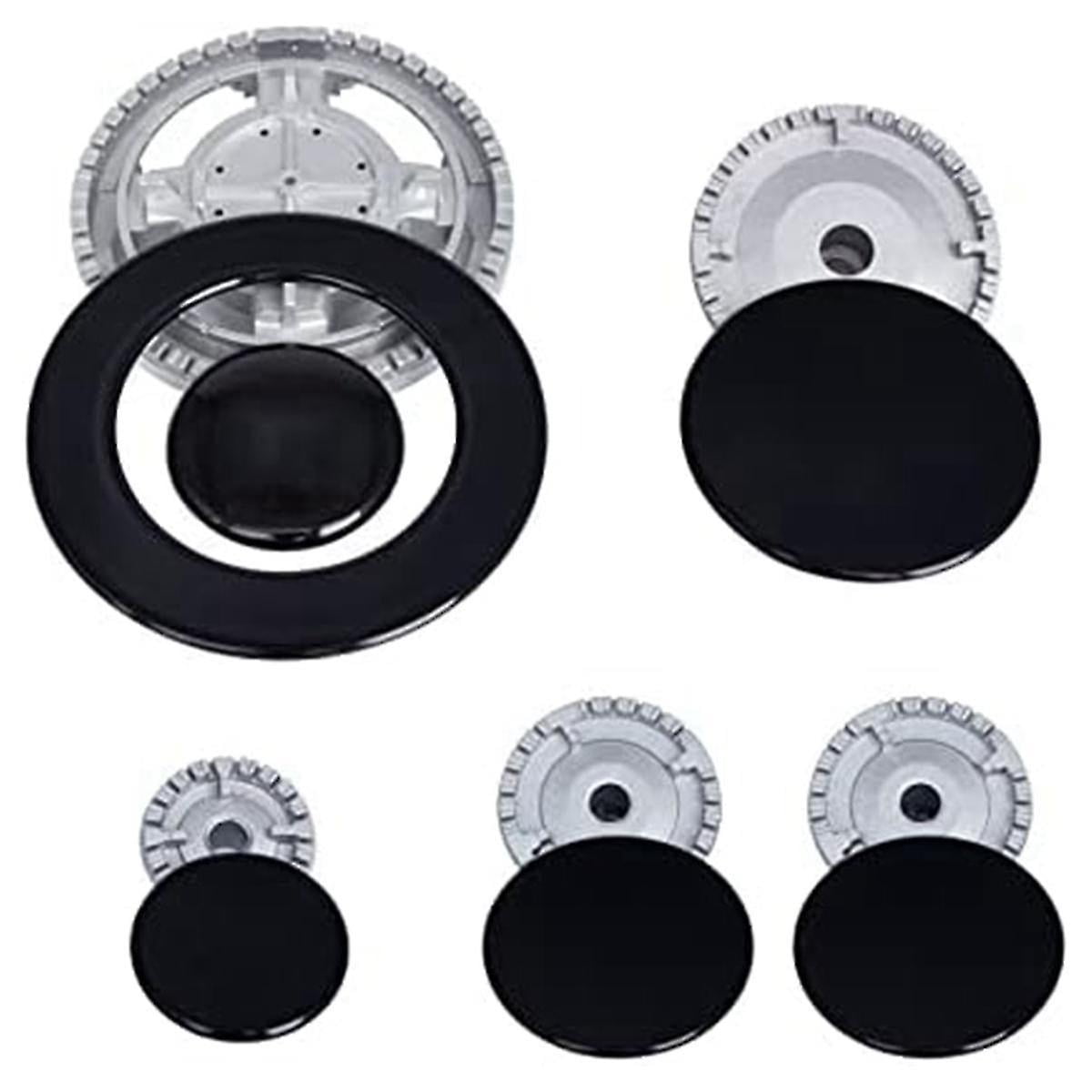 Upgrade Cooker Hat Set Oven Gas Hob Burner Crown Flame Cap Cover for
