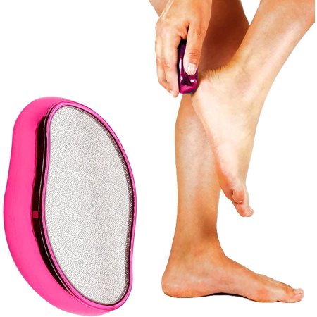 Upgrade Crystal Hair Remover - Painless Foot File - Removal Tool Washable Crystal Epilator | Exfoliation Hair Hair Removal for Men and Women Smooth Silky Skin