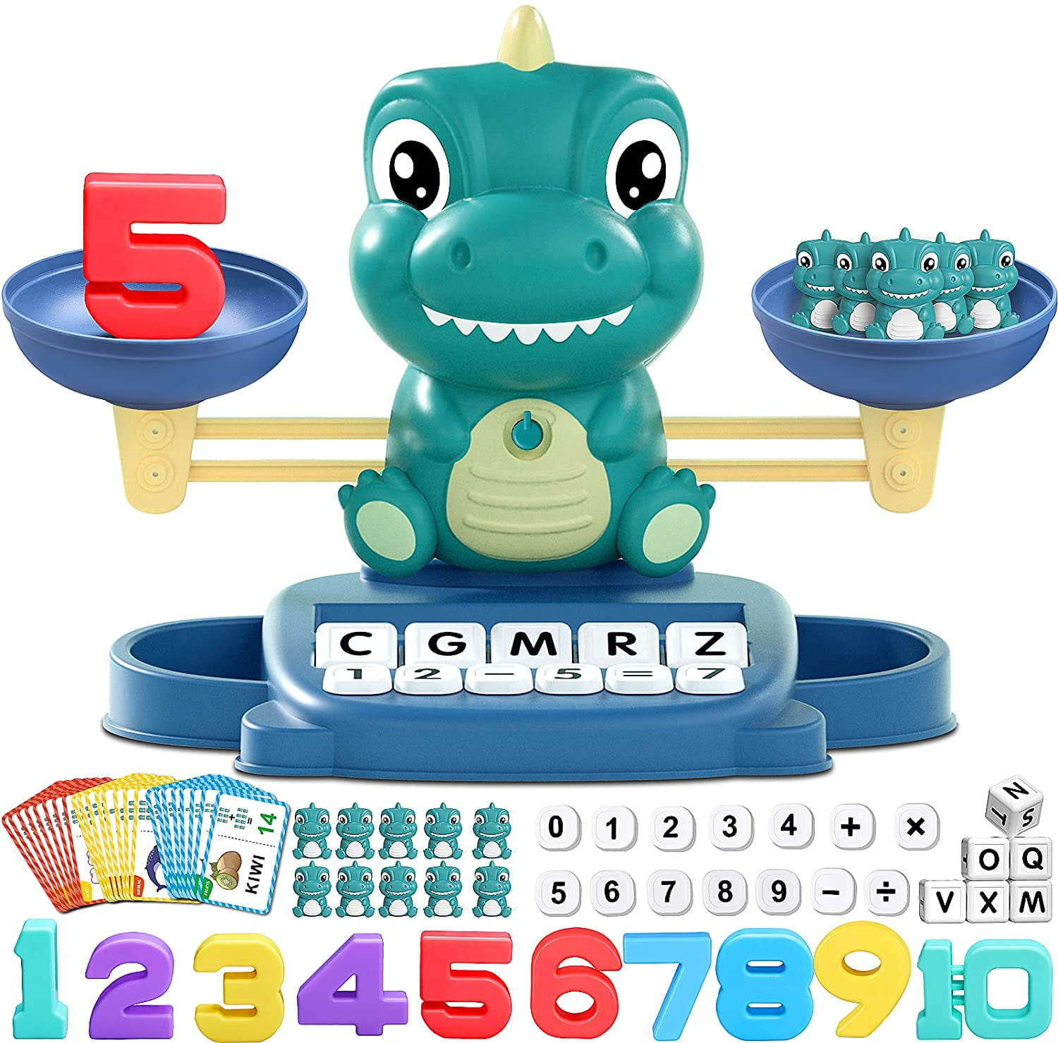 Upgrade Dinosaur Learning Toys 3 in 1 Math Counting and Matching