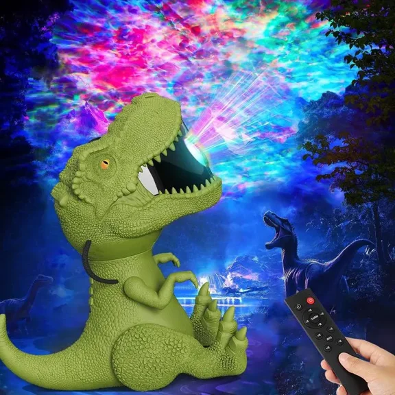Upgrade Dinosaur galaxy projector for bedroom, star projector galaxy light with 1 USB Interface, kids galaxy night light projector set up
