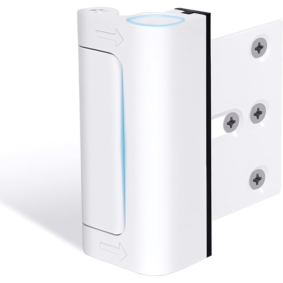 Upgrade Door Lock for Home Security,Childproof Door Reinforcement Lock, Withstand 800 lbs, for Inward Swing Doors, Metal Flip Lock Latch, Anti Door Kick in Security Protector for Door Inside