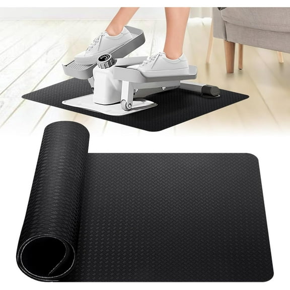Upgrade Double-Sided Non-Slip Workout Mat for Elliptical Leg Exerciser, Exercise Mat for Under Desk Elliptical Floor Protection Double-sided