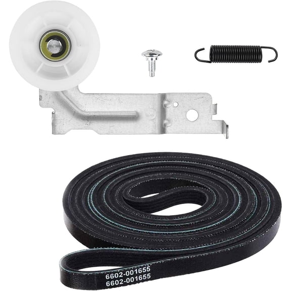 Upgrade Dryer Idler Pulley DC93-00634A Dryer Belt 6602-001655 Tension Spring DC61-01215B by Yeefeoch Compatible With Samsung Dryer - Replace: DV45H7000EW, DV42H5200EP DV425000EW, DV48J7700EW