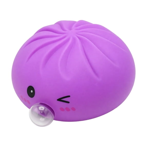 Upgrade Dumpling Squishy Blow Bubbles Stress Relief Fidget Toys Soft Slow Rising Squishy Dough Ball for Fun Christmas Holiday Gifting