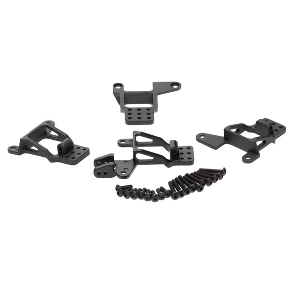Upgrade Durable Aluminum Shock Mounts, 10mm Increase, Anodized Black Spare Mount for TRAXXAS TRX-4