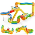 thumbnail image 1 of KNMDU Electric Train Set 113 Pieces 3D Infinity Track Flexible Tracks for Kids N Scale, 1 of 11