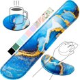 thumbnail image 2 of Mouse Pad With Wrist Rest, Ergonomic Memory Foam For Computer Keyboard 2 of 12