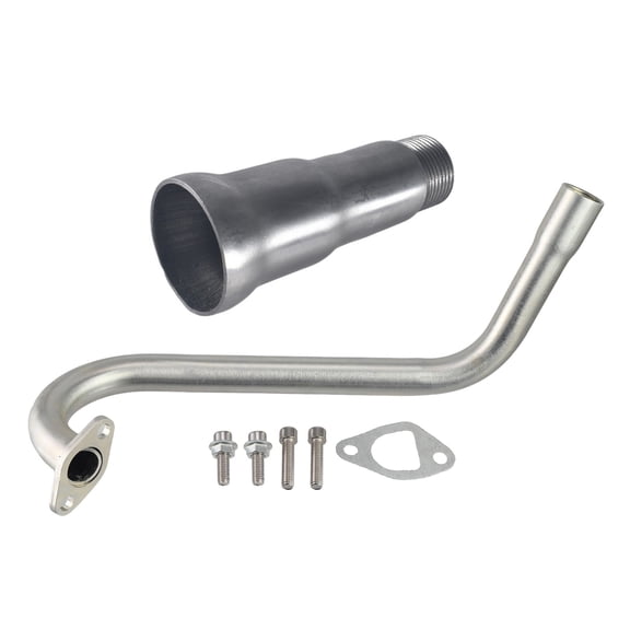 Upgrade Exhaust Pipe, Female Threaded Muffler Compatible with Predator 212cc 196cc Engines, Fits for Go Kart, Mini Bike, Log Splitter, Pressure Washer