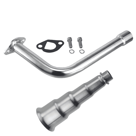 Upgrade Exhaust Trumpet Header Pipe For Predator 212cc 196cc Go Kart& Mini Bike, For Coleman Powersports CT200U,CT200U-EX,BT200X, For Honda GX160,GX200