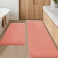thumbnail image 1 of HAKUNA Upgrade Extra Large Coral Bathroom Rug Set 2 Pieces 32"x20"+60"x20" Ultra Soft, Thick Absorbent Bath Mats, Non Slip Chenille Toilet Mat for Bathroom, Bedroom, Kitchen, 1 of 7