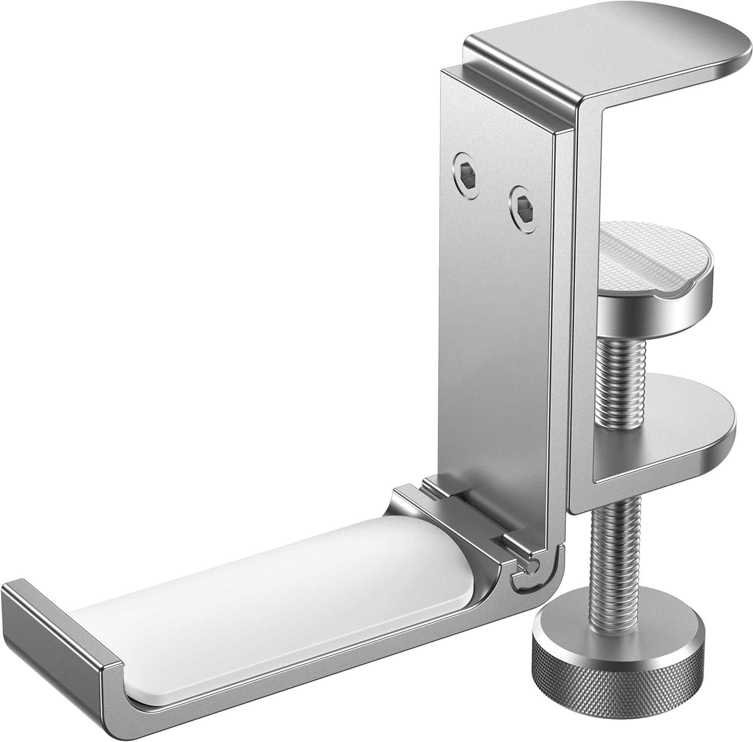 Upgrade Foldable Headphone Hook Holder, Aluminum Headset Stand Hanger Clamp Under Desk Space