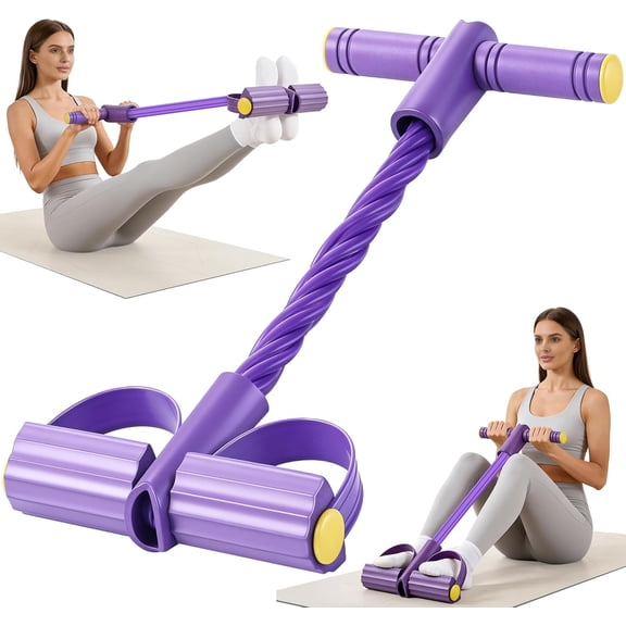 Upgraded Pedal Resistance Band with Handle, Soft Durable Fashion Puller Exercise with Thickened 6 Tension Ropes, Tube Pedal Resistance Device for Abdomen, Waist, Arm, Leg, Core/ABS