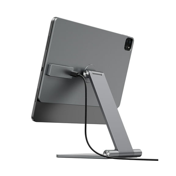 [Upgrade] GGMCN Magnetic Wireless Charging Stand for iPad Pro/Air 11 M2, Foldable Aluminum Alloy Tablet Holder Mount for Desk, Adjustable Tablet Stand for iPad Pro 11 1st/2nd/3rd/4th,Air 10.9 4th/5th