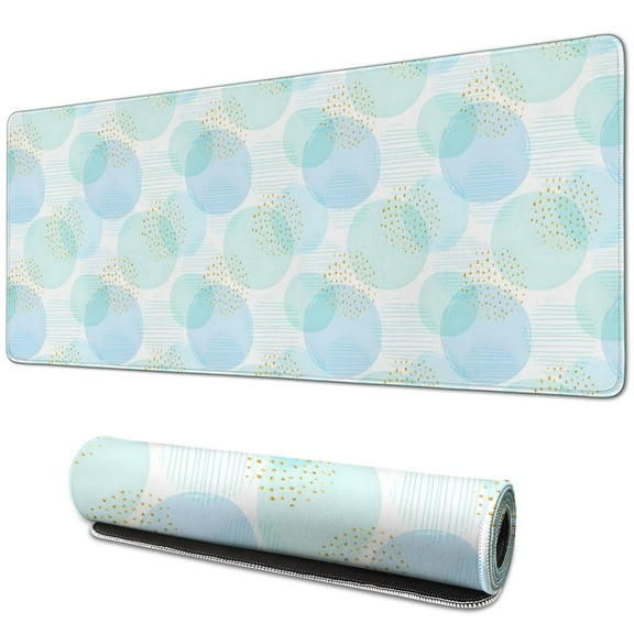 Upgrade Gaming Gear with this Large Gaming Mouse Pad Set - Colorful Circle - 31.5x11.8inch