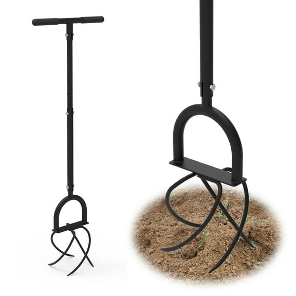 Upgrade Hand Tiller Garden Claw Twist Tiller Cultivator Tiller Soil Loosener Lawn Aerator, Rototiller, for Garden Bed and Plant Box Cultivator Garden Tools