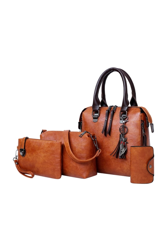 Handbags Wallet Tote Bag Shoulder Bag Top Handle Satchel Purse Set 4Pcs