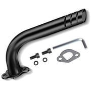 Upgrade Header Exhaust Pipe Kit for GX160 GX200 Predator 212cc 196cc 6.5HP Coleman CT200u BT200X CT200u-ex Hammerhead 80T Baja Warrior TrailMaster MB200 KT196 RB200 Go Kart Mini Bike Parts Black