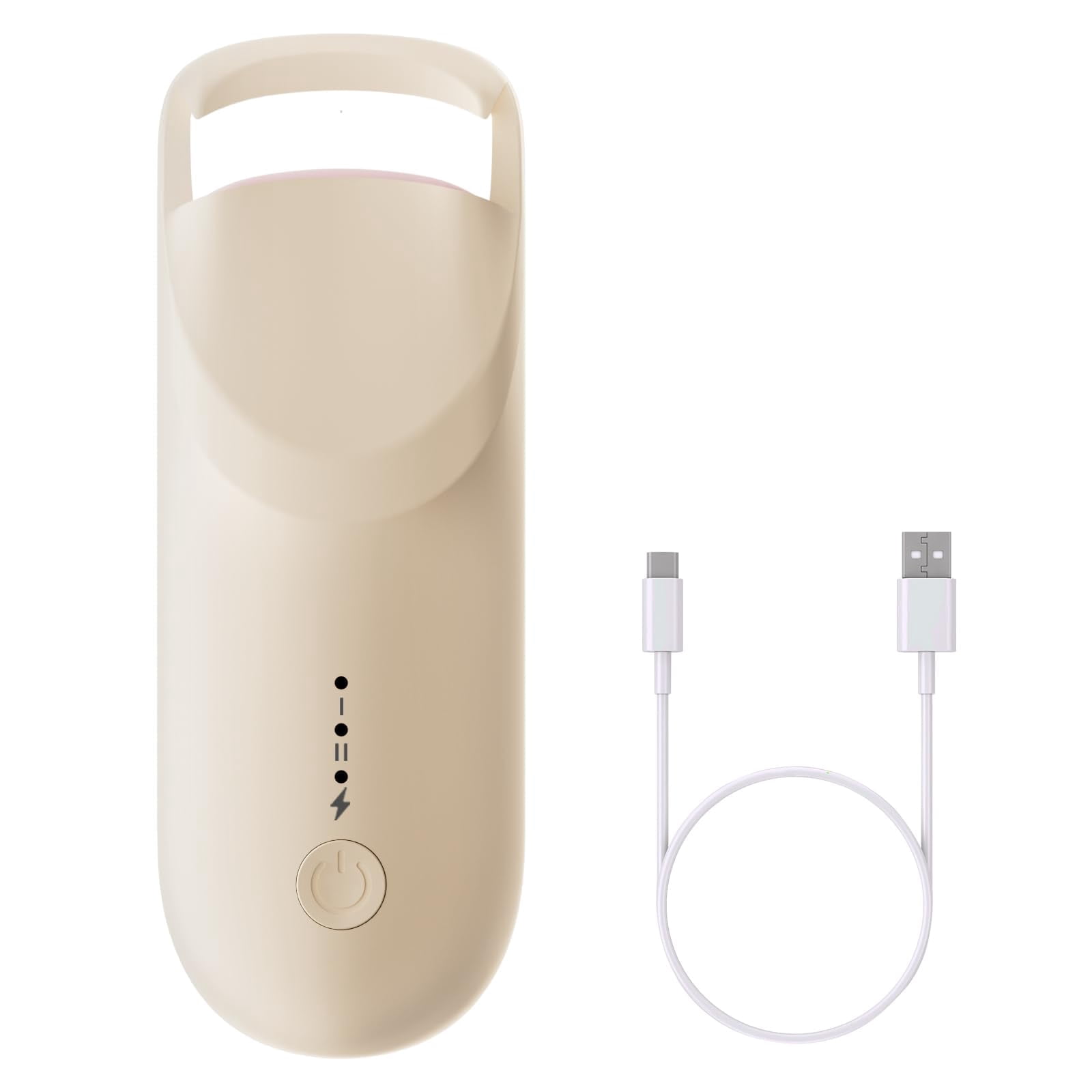 Upgrade Heated Eyelash Curler, Electric Eyelash Curler with 5s Fast Heating, Type-C Rechargeable, Portable Lash Curler, Long-Lasting Lash Lift, Natural Style, Heat-Sensitive Pad