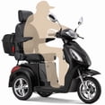 thumbnail image 1 of Upgrade Heavy Duty 3 Wheel Mobility Scooter for Seniors & Adults 500lbs Capacity,Electric Powered Wheelchair Device for Travel,800W All Terrain Mobility Scooter,31 Miles Range,7-15 Mph(Black), 1 of 15