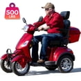 thumbnail image 1 of Upgrade Heavy Duty 4 Wheel Mobility Scooters for Seniors & Adults 500lbs Capacity,Arshin 800W All Terrain Fast Mobility Scooter for Travel,Electric Powered Chair,25 Miles Rang,Remote Key(Red), 1 of 18
