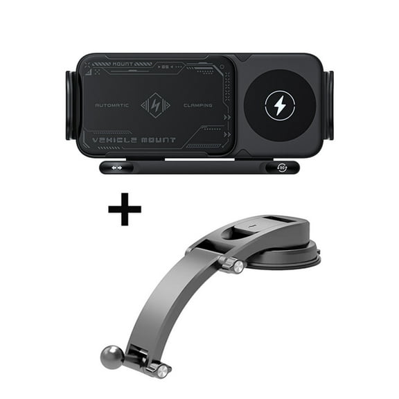 Upgrade High Intelligent Mobile Phone and Pad Holder 2 In 1 Auto Rotating Mount Wireless Charging Dock for Smart Devices