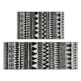 thumbnail image 1 of Upgrade Your Home with a Farmhouse Moroccan Throw Rug - Washable, Non-Slip, Soft Low-Pile Kitchen Rug - Rustic Tribal Black and White Design for Entry or Front Doors, 1 of 7