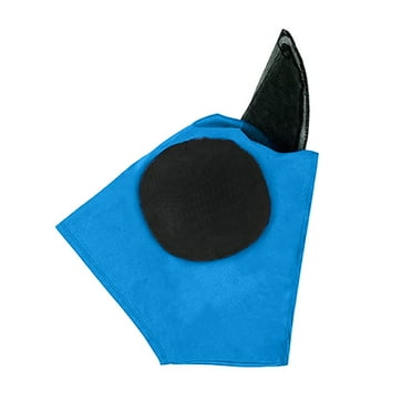 Miniature Horse Fly Mask Small 28-32 - Teal & Black Mesh Protection For Mini Horses & Ponies