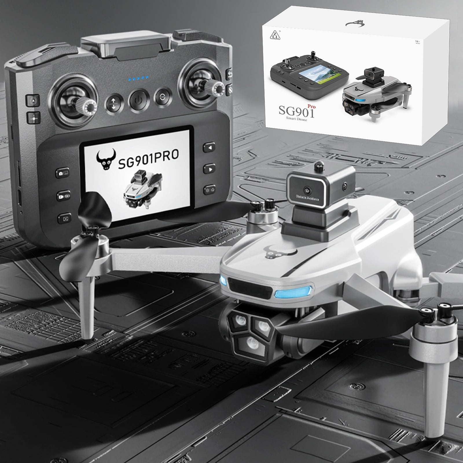 Upgrade Indoor Drone Drone with ESC Camera Brushless Motor Remote