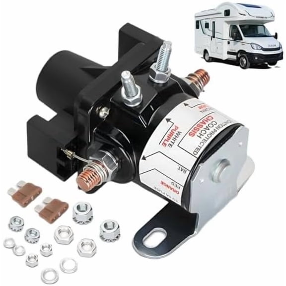 Upgrade Intellitec RV Automobile  Disconnect Relay  - 12V Latching Relay Compatible with 0100055000 - Isolation Solenoid for Efficient Power Management