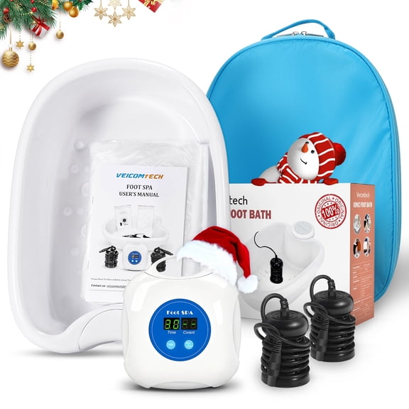 Upgrade Ionic Foot Bath Detox Machine - Ionic Detox Foot Bath, Foot Detox Machine, Touch ON/OFF, LCD & Timer for Home Use Beauty Salon