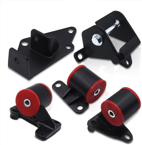 Upgrade JDM H-Series Engine Swap Conversion Steel Motor Mounts w/Solid