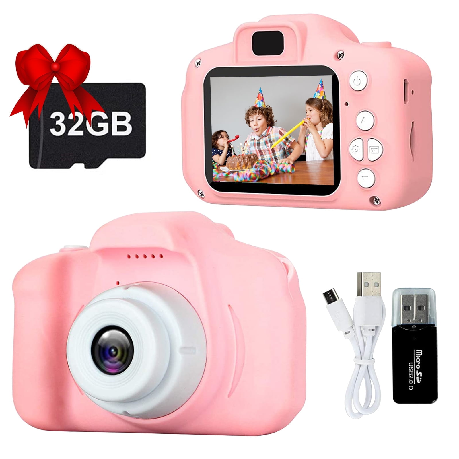 Kids Selfie Camera, 1080P HD Video Camcorder, Char