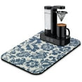 thumbnail image 1 of Upgrade Kitchen Extra Large 19.5x12in Coffee Drying Mat Ultra Absorbent Diatom Mud, Decorative Pattern, Perfect for Dish Draining, Coffee Mat Reusable & Washable, 1 of 7