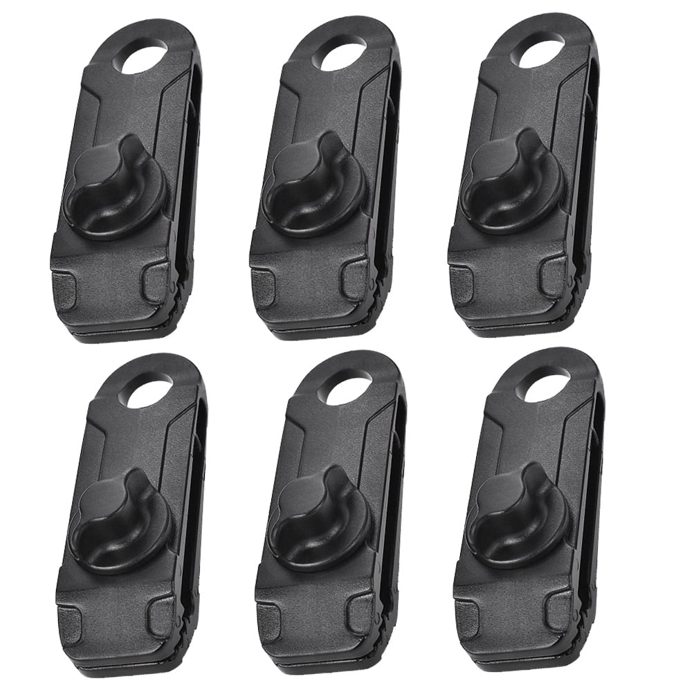 Upgrade Large Tarp Clips Heavy Duty Lock Grip, 6 PCs Heavy Duty Tarp Clip Clamps Thumb Screw Tent Fasteners Clips For Camping Awnings Caravan Canopies Car Truck Swimming Pool Boat Cover Clips