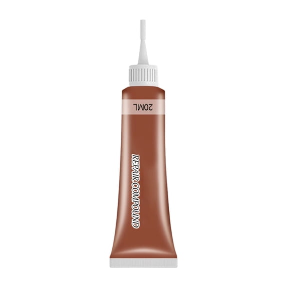 Upgrade Leather Repair & Filler Kit - Restores Faux Artificial, Genuine Leather, Scratch, Worn - Ideal for Furniture, Sofa, Jacket, Car Seats - Brown