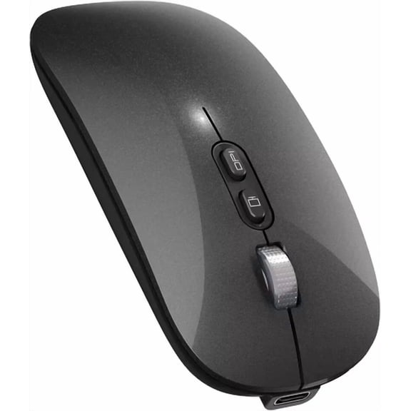 Upgrade Led Wireless Silent Mouse 2.4G W/ Usb-C Receiver 3 Dpi Galaxyblack