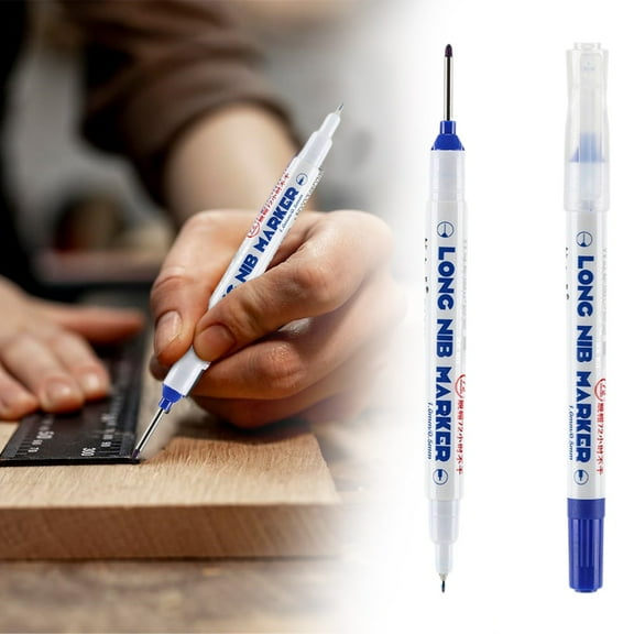 GBAYXJ (Blue) Upgrade Long Head Deep Hole Marker Markers Carpenter Ink Marker Pens Colorful Carpenter Pen Construction Markers Tool For Bathroom Woodworking 1.5ml