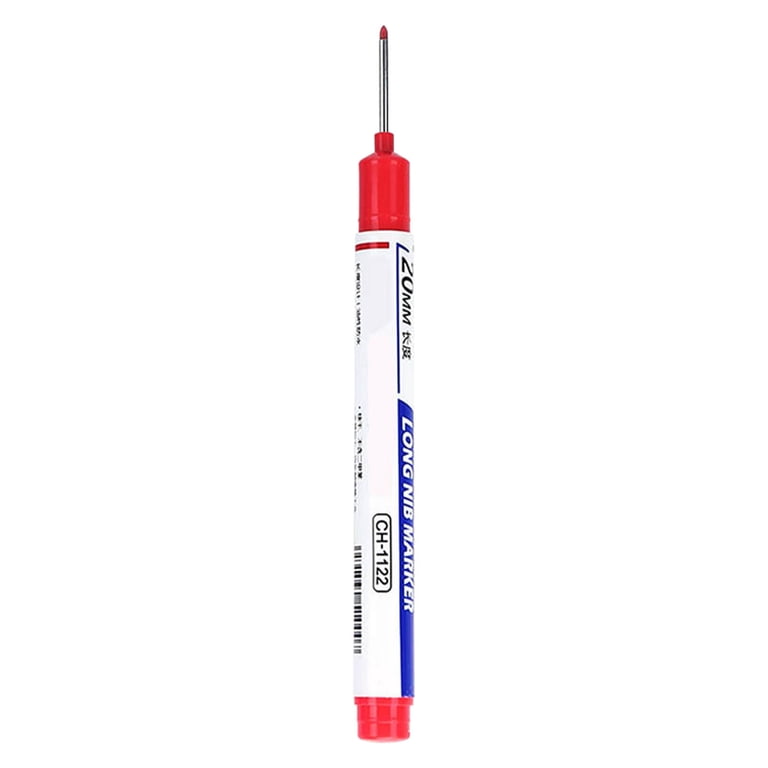 Sioweci 2Pcs Carpenter Pen Long Head Waterproof Multi-purpose Decoration Deep Hole Ceramic Tile Marker Pen Woodworking Tool Blue - Walmart Supplies