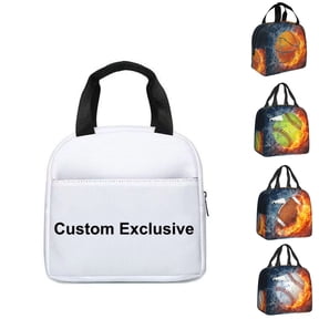Upgrade Lunch Tote Box Personalized Your Picture Insulated Cooler Lunch Bag custom Reusable Picnic Bag Tote