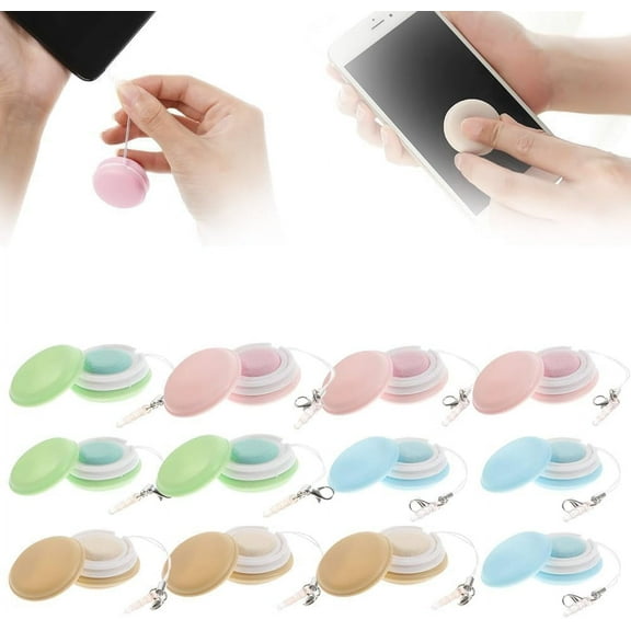 Upgrade Macaron Phone Screen Cleaner, Macaron Mobile Phone Screen Wipe, Portable Mobile Screen Cleaning Cloths Wiper Eye Glasses Cleaning Tools (4 PC)