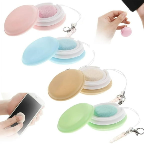 Upgrade Macaron Phone Screen Cleaner, Macaron Mobile Phone Screen Wipe, Portable Mobile Screen Cleaning Cloths Wiper Eye Glasses Cleaning Tools (4 PC)