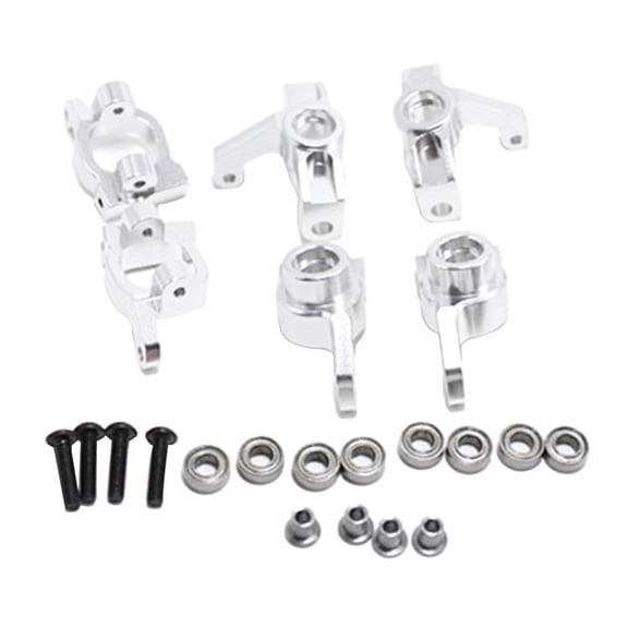 Upgrade Metal Front Rear Wheel Parts for 144001, 1/14 RC Car Accessory Set, for Remote Control Vehicles -
