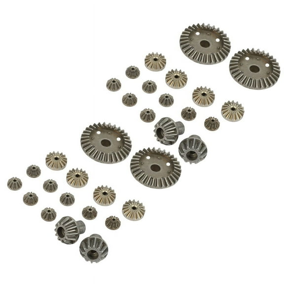 Upgrade Metal Gear 30T 16T 10T Differential Driving Gears for 144001 12428 12429 12423 12429 32 Pcs
