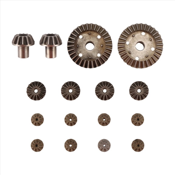 Upgrade Metal Gear 30T 16T 10T Differential Driving Gears for 144001 12428 12429 12423 12429 RC Car Spare Parts,16 Pcs