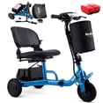 thumbnail image 1 of Upgrade Mobility Scooter Lightweight Foldable,All Terrain Mobility Scooters for Seniors & Adults,300lbs Electric Wheelchair Strong Device for Travel,2 Batteries,Variable Speed(Purple), 1 of 9