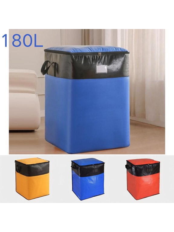 Upgrade Moving Bags Heavy Duty Extra Large Heavy-Duty Storage Bags Alternative to Moving Boxes Plastic Storage Bins Mattress Bags for Moving College Essentials,Blue 180L